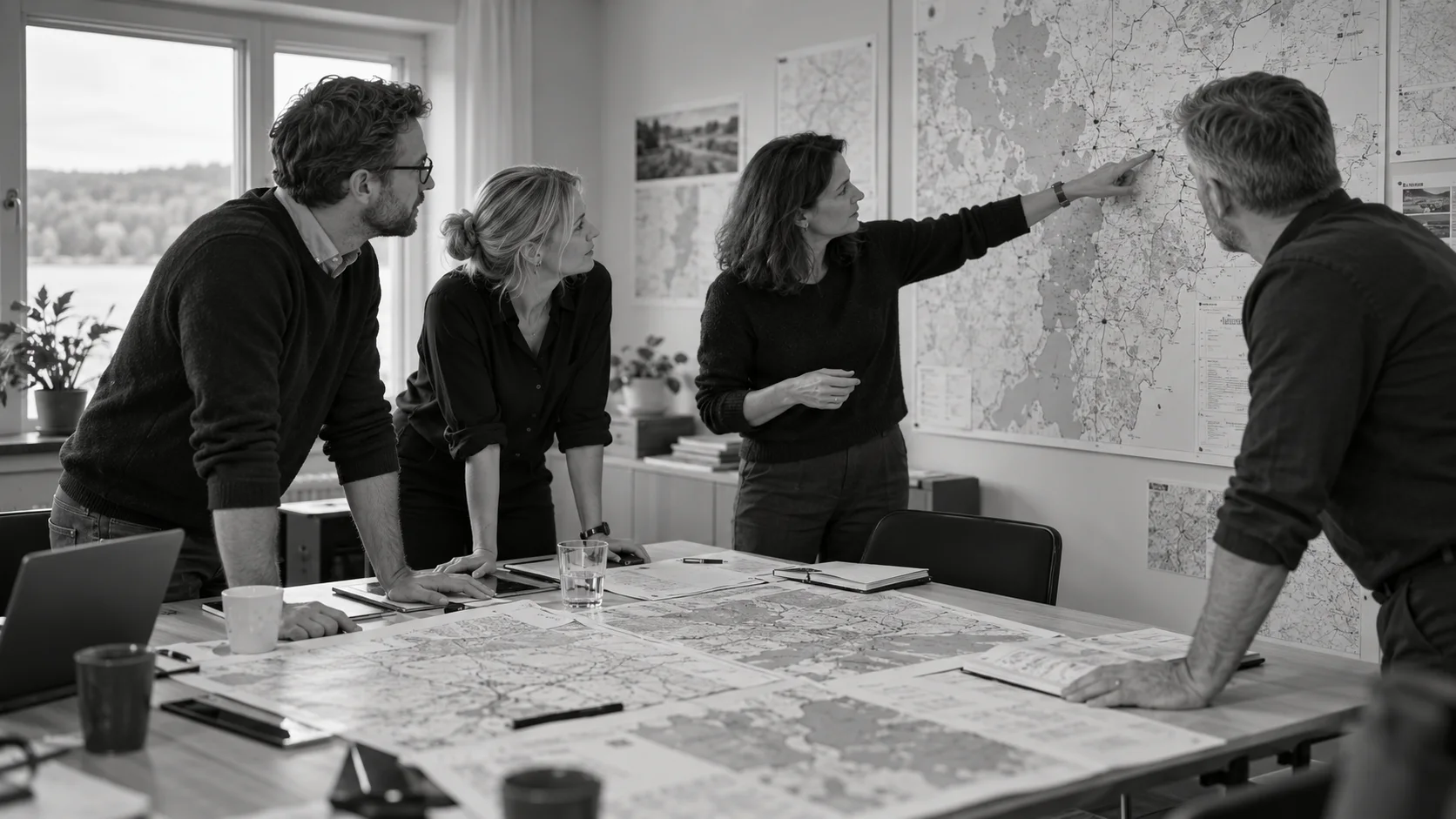 Illustrativ regional kartgenomgång